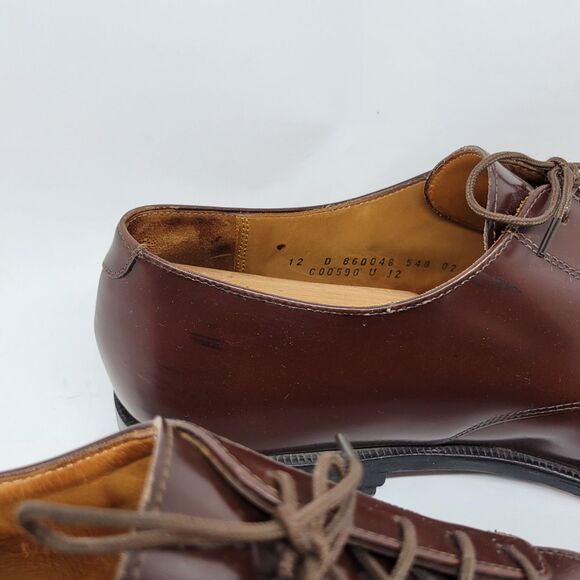 Cole Haan "Calhoun" Mens Brown Leather Split Toe Derbys Size US 12 D Made India - Picture 9 of 16